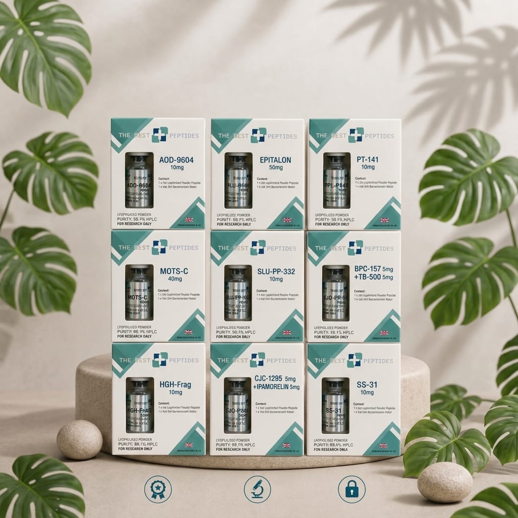 The Best Peptides UK — research peptide box range
